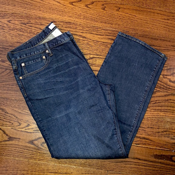 GAP Mens Dark Wash Denim Jeans 42x34 NWT - Picture 9 of 11